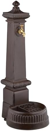 Kolumnowa ozdoba wodna brązowa