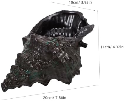 Muszlowa fontanna ceramiczna zielona
