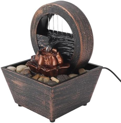 Złoty kwiat stołowy z LEDami