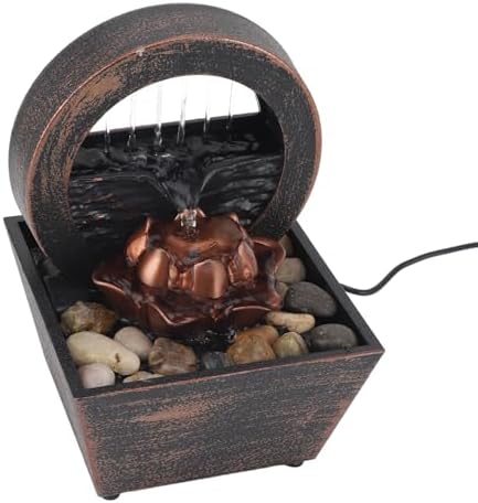 Złoty kwiat stołowy z LEDami