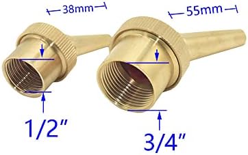 Miedziana dysza fontannowa półcalowa