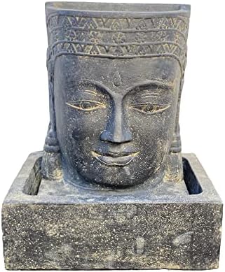 Azjatycka głowa Buddy wodospadowa